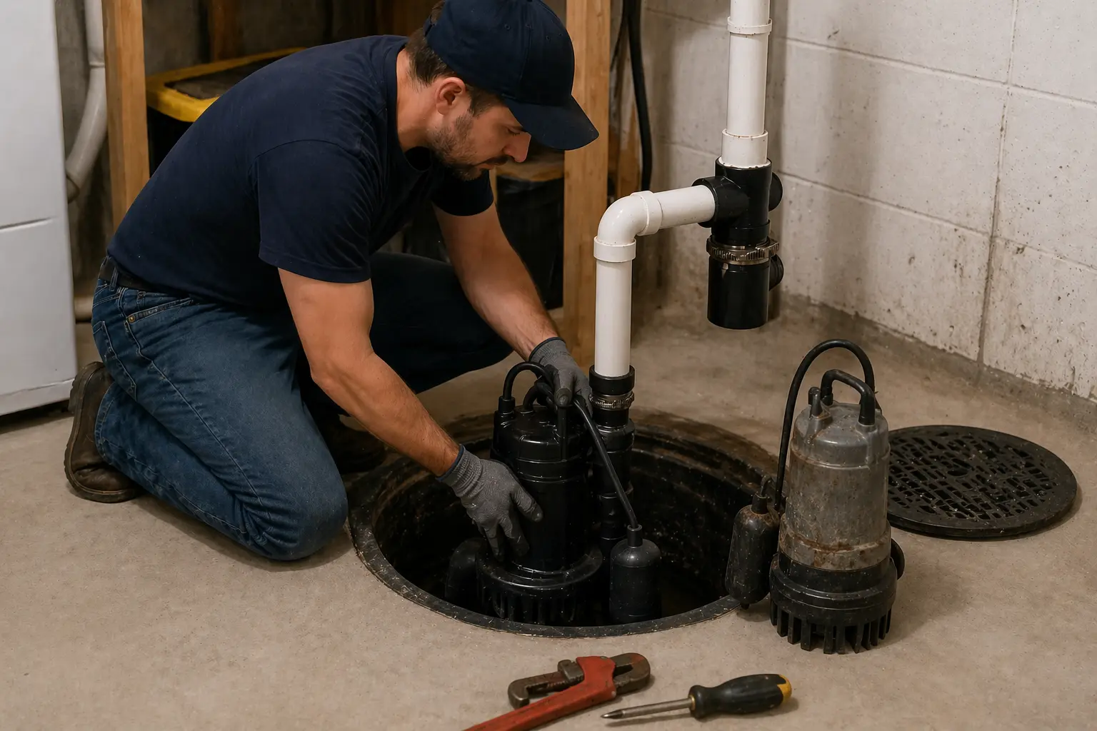 Sump pump installation Tillsonburg