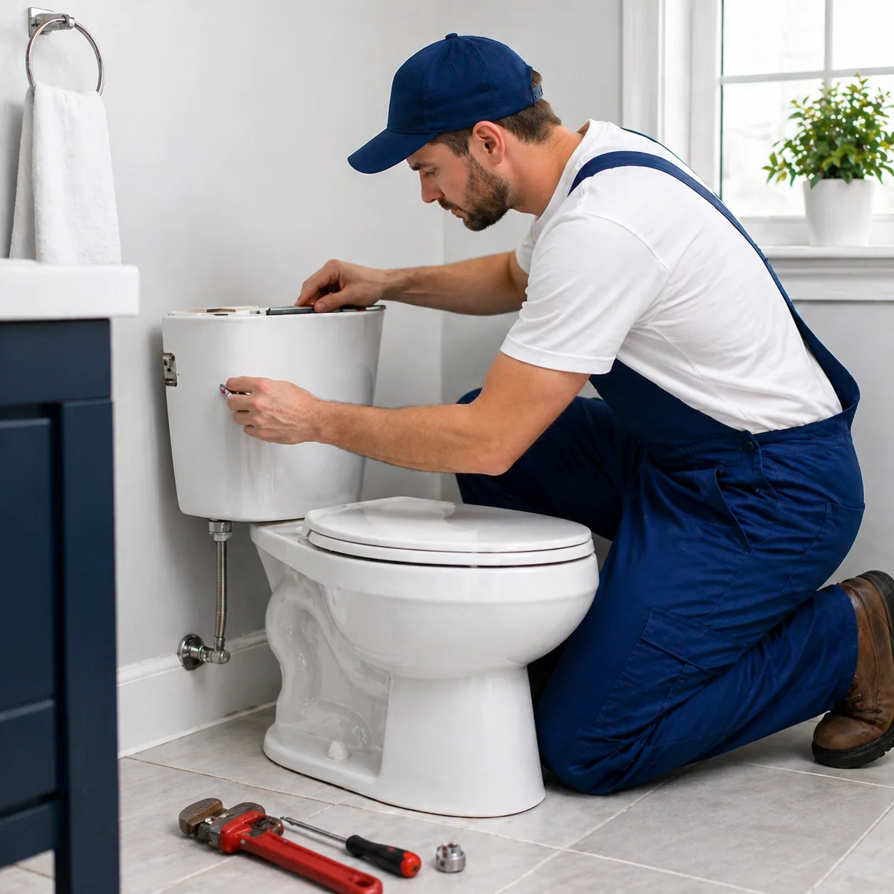 Toilet repair and installation in Tillsonburg